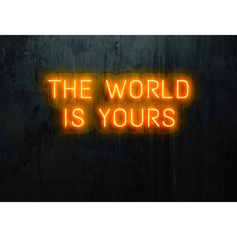 cartel luminoso the world is yours lightsandwires