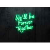 neon led we'll be forever together lightsandwires
