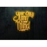Rotulos de neón LED - Luces de neón "You only live one"