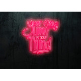 Rotulos de neón LED - Luces de neón "You only live one"