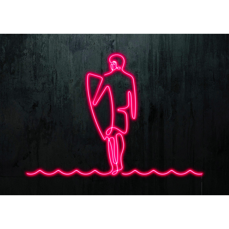 neon led surfista, lightsandwires