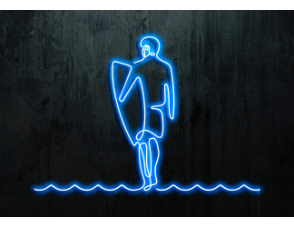 neon led surfista, lightsandwires