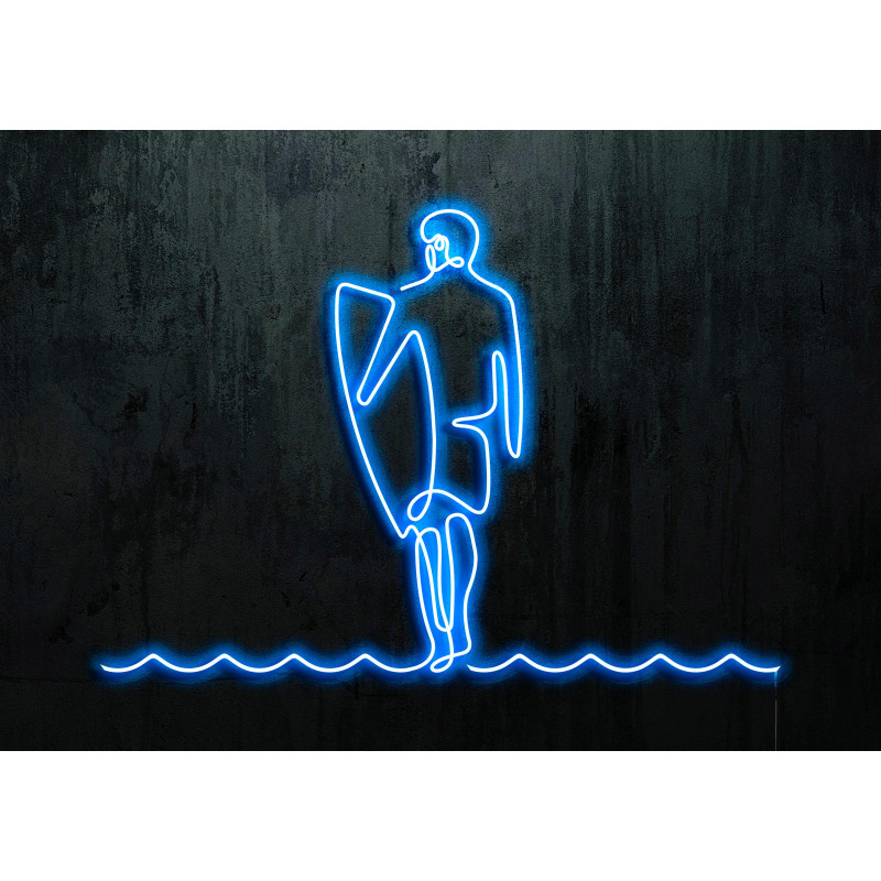 neon led surfista, lightsandwires