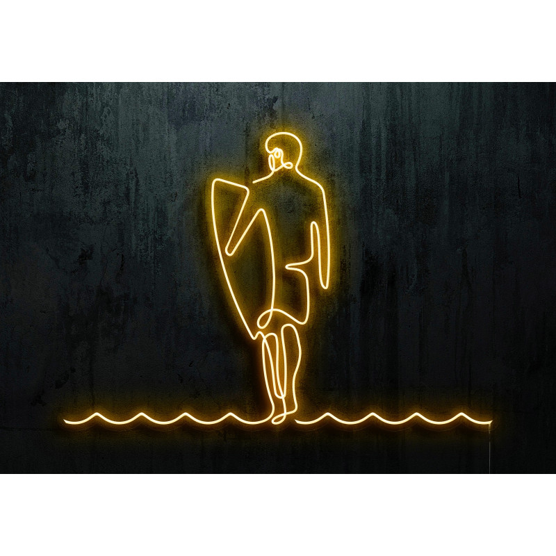neon led surfista, lightsandwires