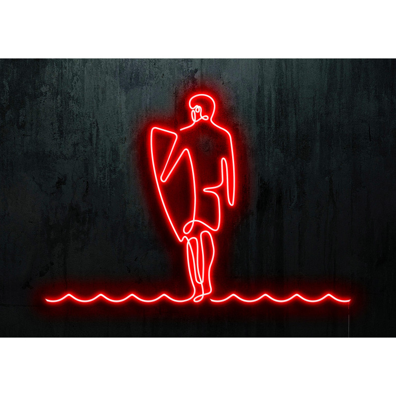 neon led surfista, lightsandwires