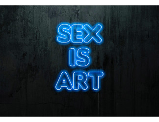 Neón Led "Sex is Art"lightsandwires