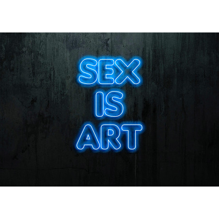 Neón Led "Sex is Art"lightsandwires