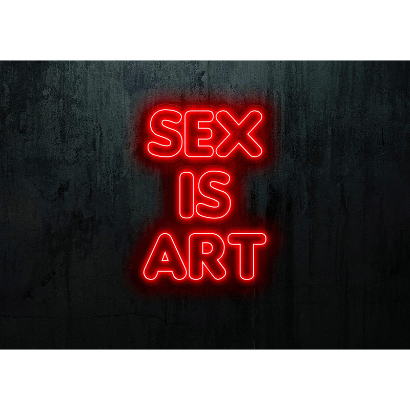 Neón Led "Sex is Art"lightsandwires