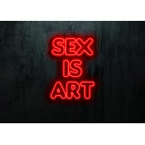 Neón Led "Sex is Art"lightsandwires