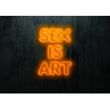 Neón Led "Sex is Art"lightsandwires
