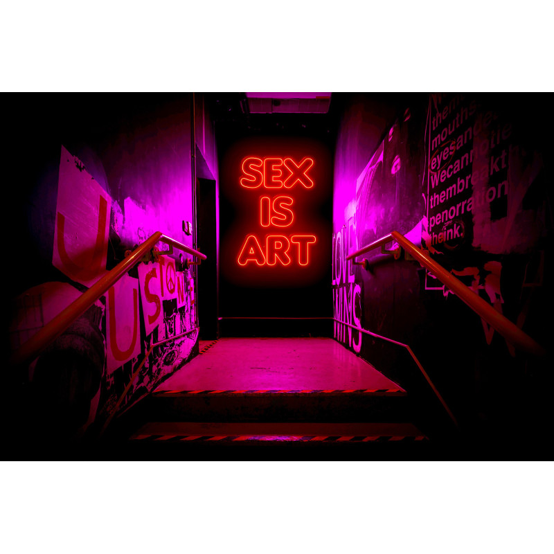 Neón Led "Sex is Art"lightsandwires