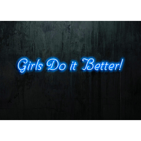 Neón Led "Girls do it better"LIGHTSANDWIRES