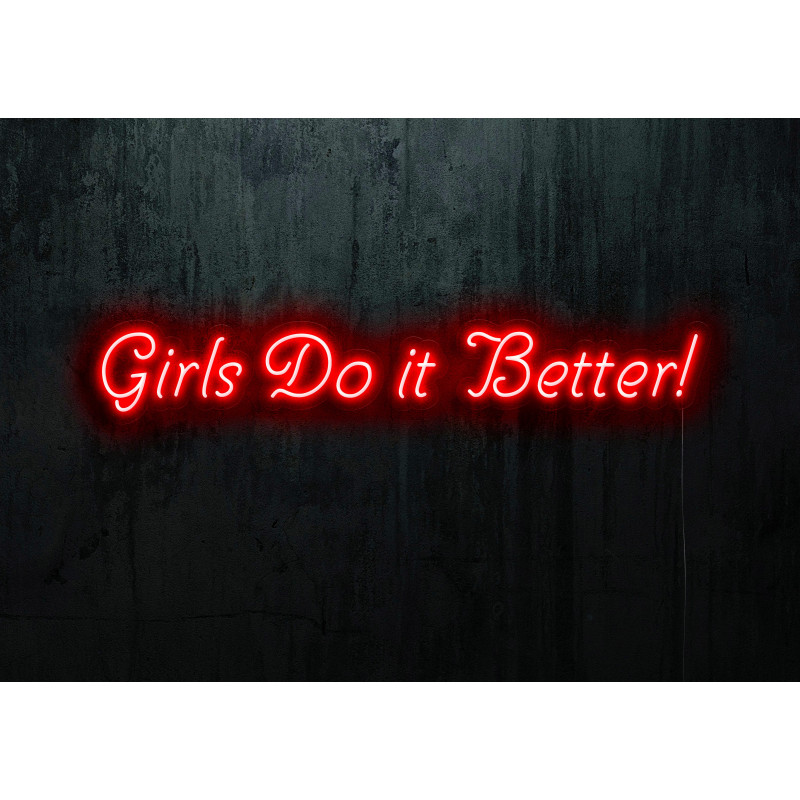 Neón Led "Girls do it better"LIGHTSANDWIRES