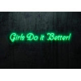 Neón Led "Girls do it better"LIGHTSANDWIRES