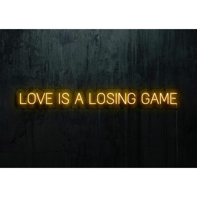 Neón Led "Love is a loasing game"lightsandwires