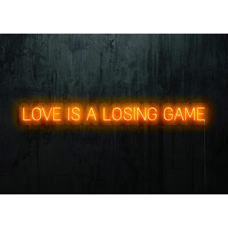 Neón Led "Love is a loasing game"lightsandwires