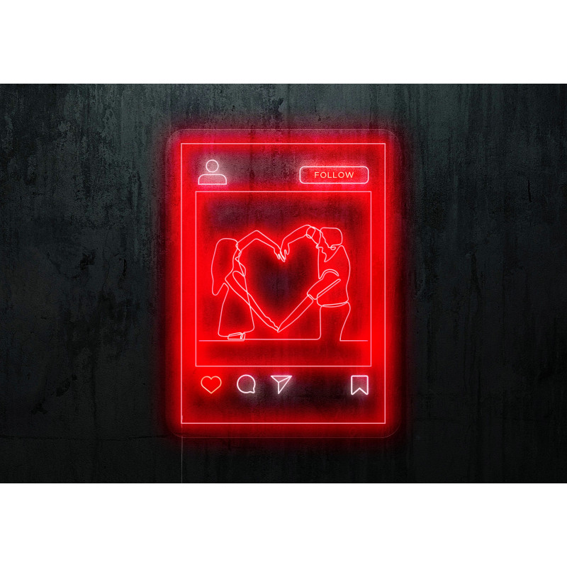 Neón Led "Love Instagram"LIGHTSANDWIRES