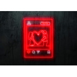 Neón Led "Love Instagram"LIGHTSANDWIRES