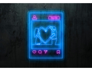 Neón Led "Love Instagram"LIGHTSANDWIRES