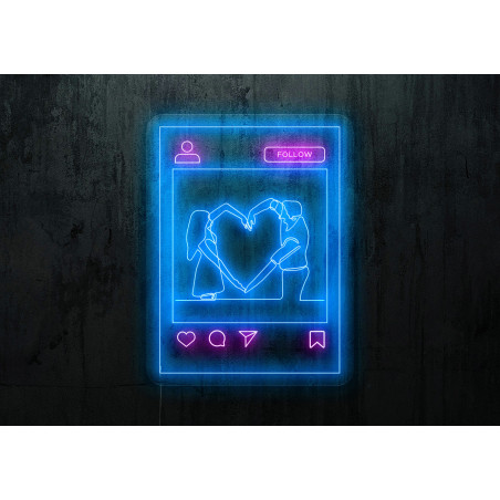 Neón Led "Love Instagram"LIGHTSANDWIRES