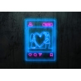 Neón Led "Love Instagram"LIGHTSANDWIRES