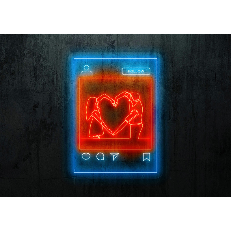 Neón Led "Love Instagram"LIGHTSANDWIRES