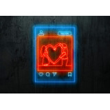 Neón Led "Love Instagram"LIGHTSANDWIRES