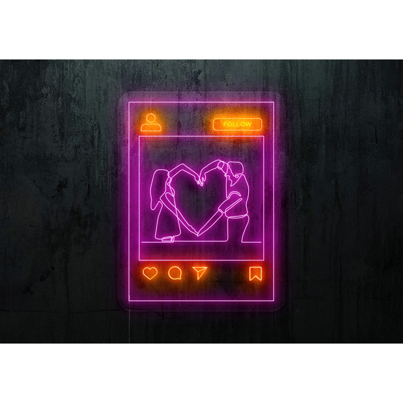 Neón Led "Love Instagram"LIGHTSANDWIRES