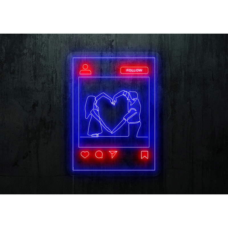 Neón Led "Love Instagram"LIGHTSANDWIRES