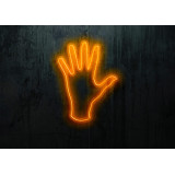 Carteles de neón LED - Luces de neón "Mano"