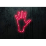 Carteles de neón LED - Luces de neón "Mano"