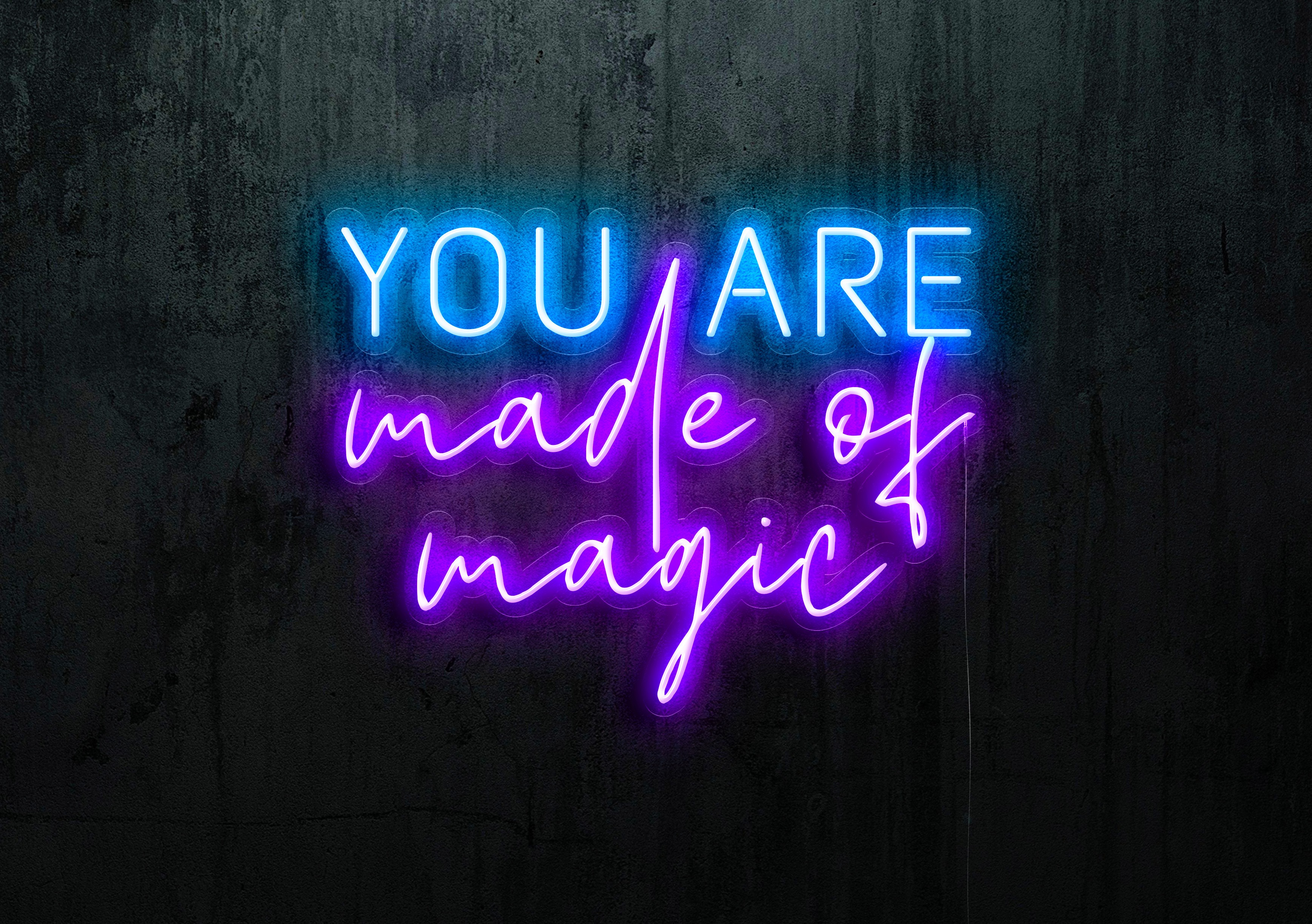 neon led you are made of magic lightsandwires