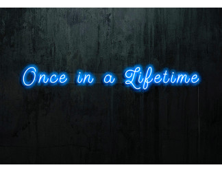 NEON LED ONCE IN A LIFTEME, LIGHTSANDWIRES