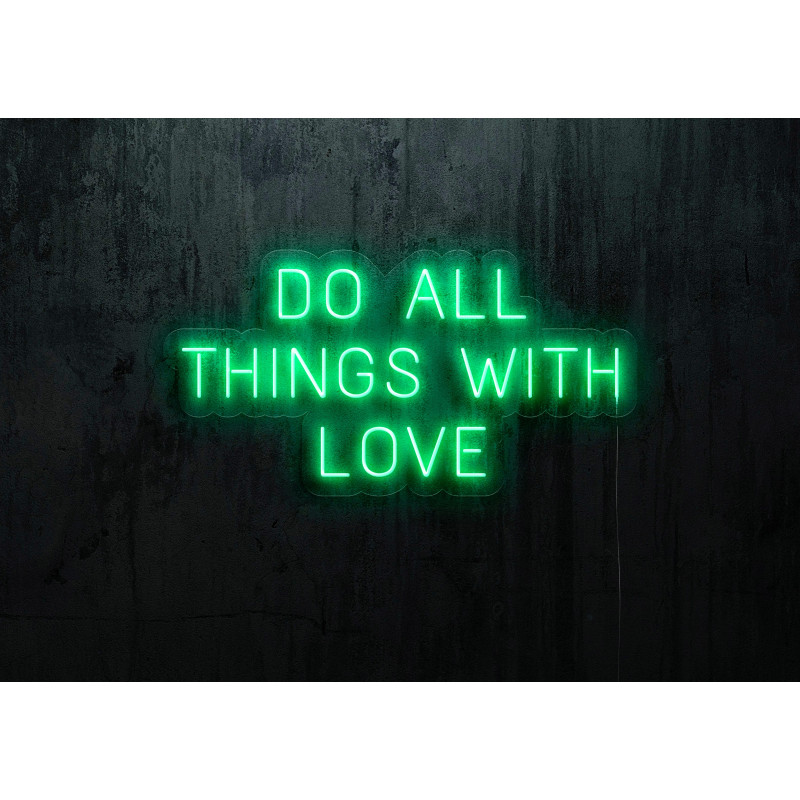 NEON LED DO ALL THINGS WITH LOVE, LIGHTSANDWIRES