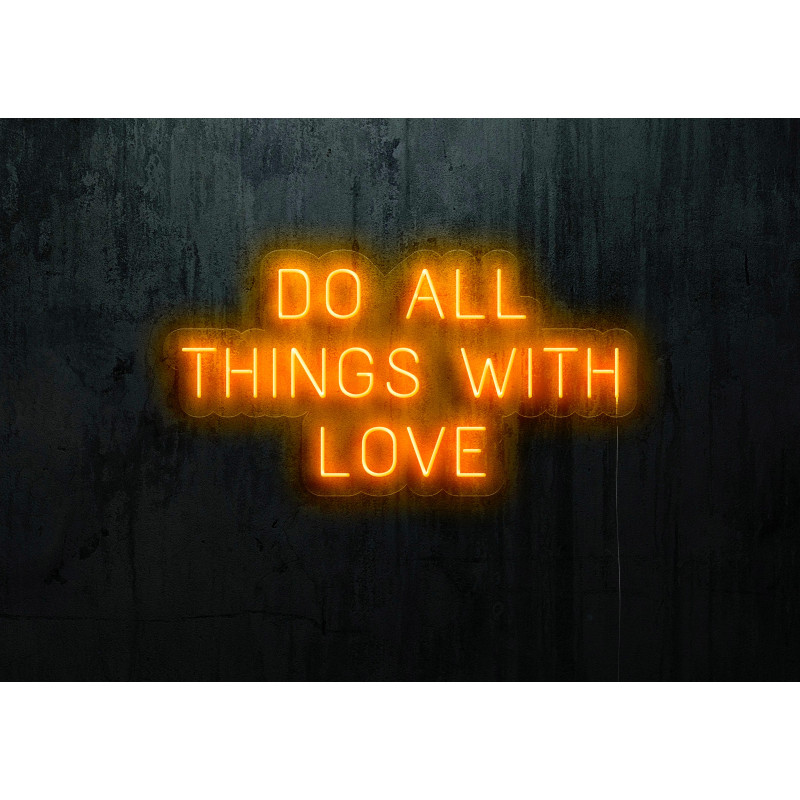 NEON LED DO ALL THINGS WITH LOVE, LIGHTSANDWIRES