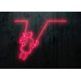 neon led columpio. lightsandwires