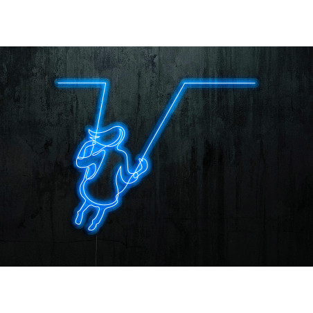 neon led columpio. lightsandwires