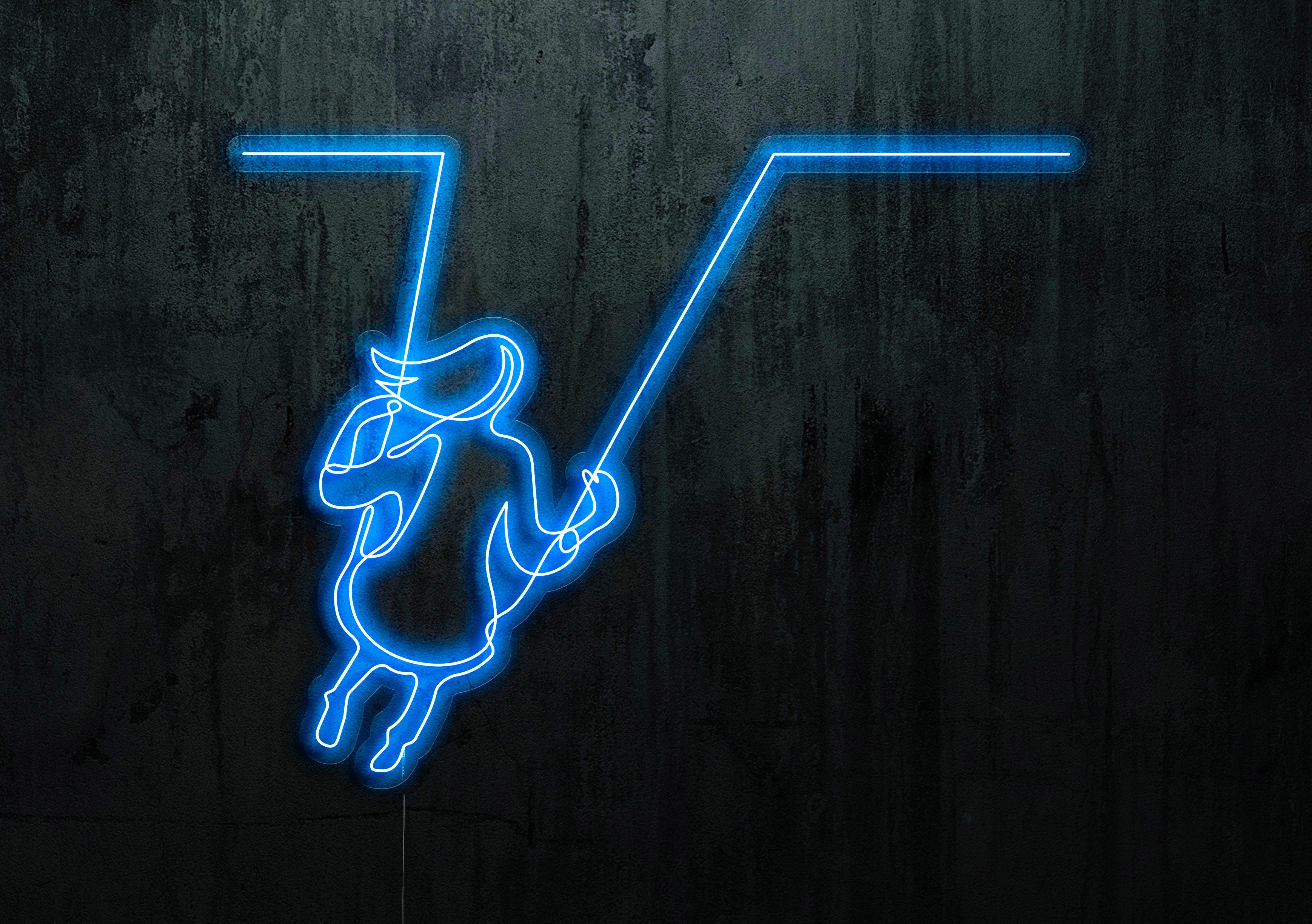neon led columpio. lightsandwires