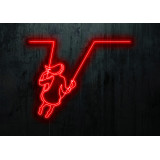 neon led columpio. lightsandwires