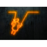 neon led columpio. lightsandwires