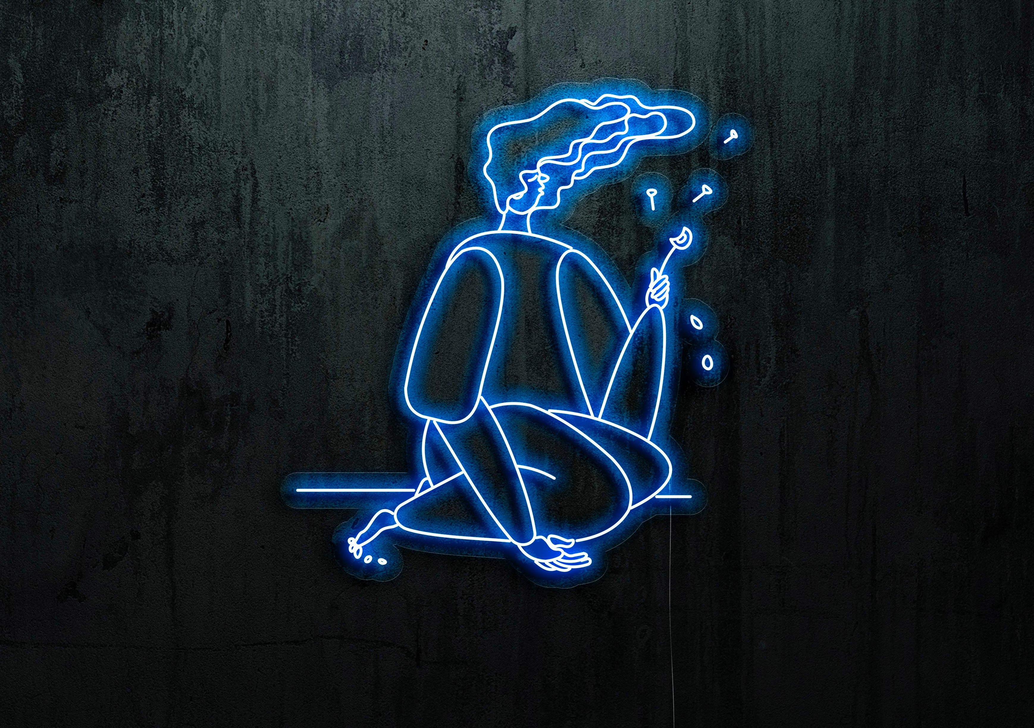 neon led diente de leon, lightsandwires